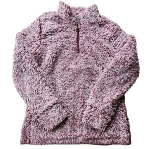 Original Weatherproof Vintage Womens Medium Sherpa 1/4 Zip Pullover Sweatshirt